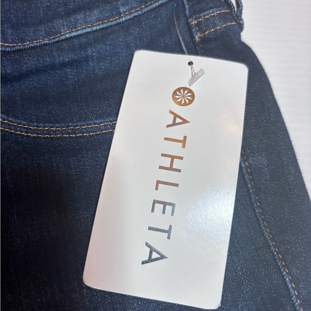 NWT Athleta Midnight Jeans Sculptek  SZ 4 Athleisure Bondcon - Picture 8 of 8